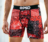PSD American Trendy Brand Men's Quick-Drying Printed Boxer Briefs
