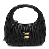 Nappa Matelasse Small Wander Hobo Black