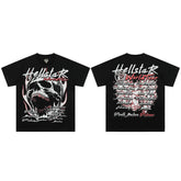 High weight HELLSTAR Hellstar American style trendy short sleeved graffiti vintage niche men's and women's t-shirts (19)