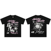 High weight HELLSTAR Hellstar American style trendy short sleeved graffiti vintage niche men's and women's t-shirts (6)