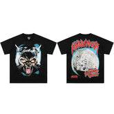 High weight HELLSTAR Hellstar American style trendy short sleeved graffiti vintage niche men's and women's t-shirts (13)