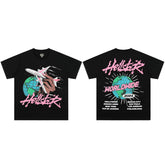 High weight HELLSTAR Hellstar American style trendy short sleeved graffiti vintage niche men's and women's t-shirts (12)