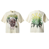 HELL Hell's Star Short Sleeve Trendy Brand American High Street Vintage Summer Couple Dress Men's and Women's Half Sleeve T-shirt (12)