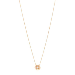 18K Rose Gold Diamond Extrait de Camélia Pendant Necklace