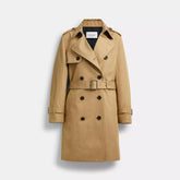 Coach Outlet Mid Trench Coat With Signature Collar