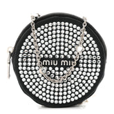 Raso Crystal Starlight Nano Circle Mini Bag Black