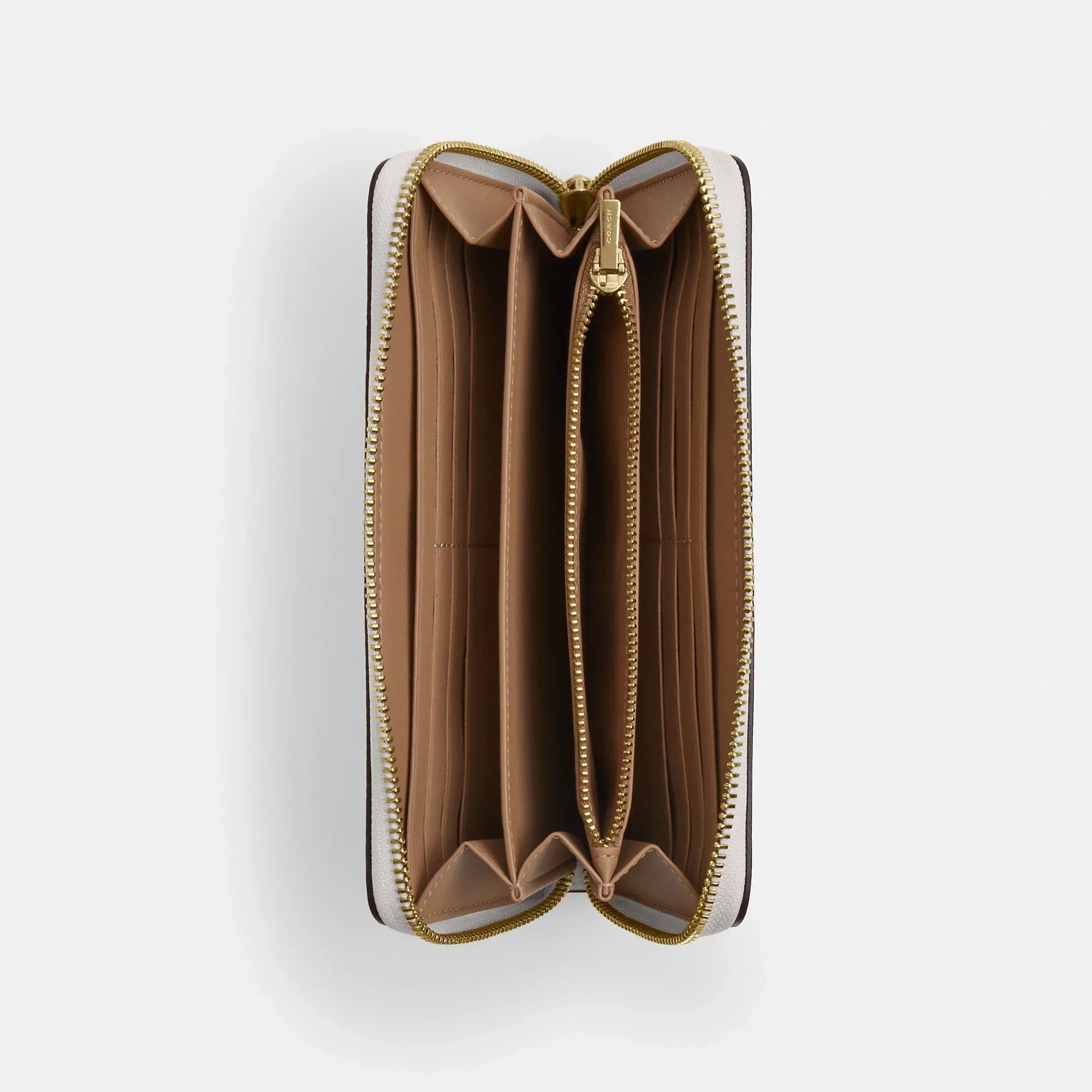 Coach Outlet Long Zip Around Wallet In Signature Canvas