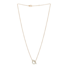 18K Rose Gold Green Sapphire Finesse Pendant Necklace