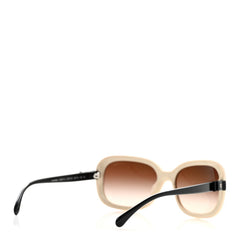 Acetate CC Bow Sunglasses 5280-Q Beige Black
