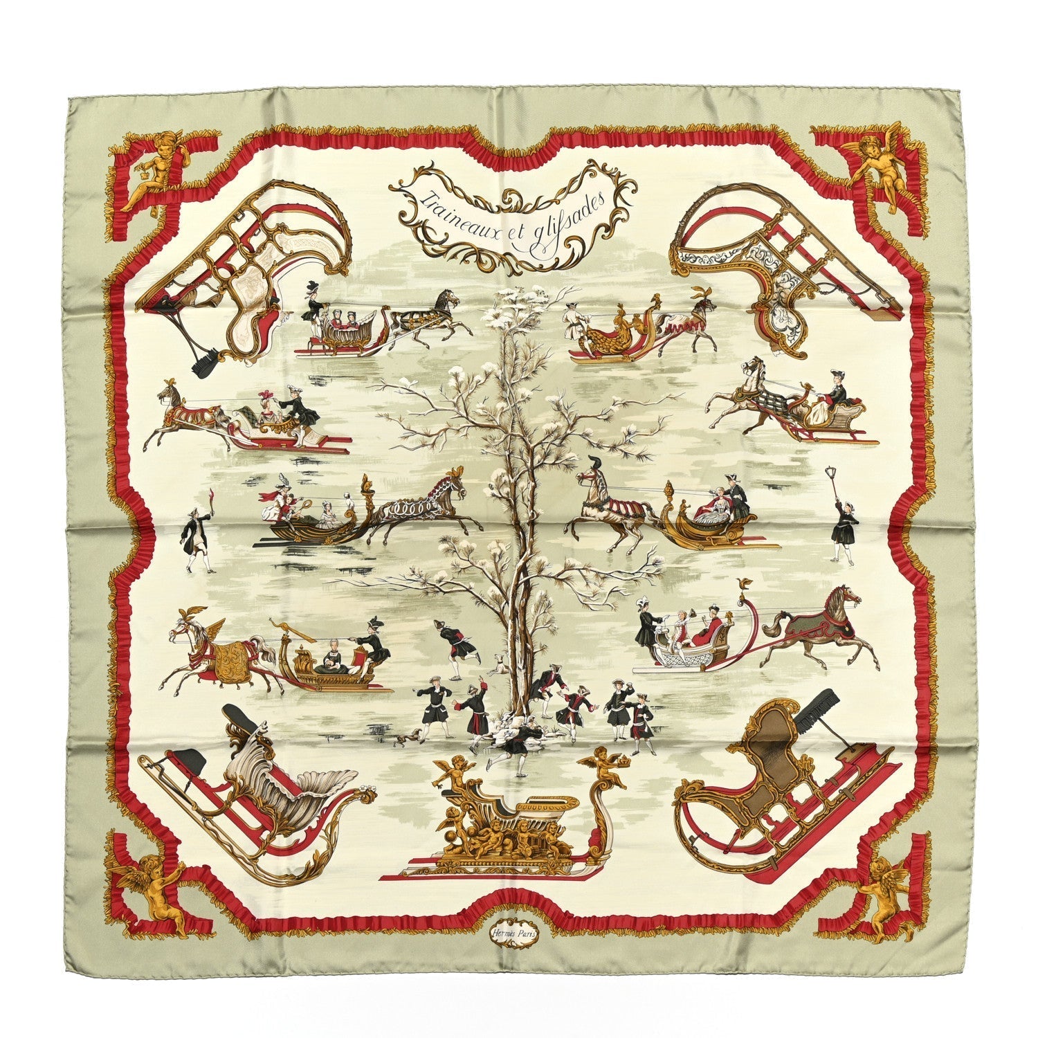 Silk Traineaux Et Glissades Scarf 90