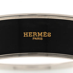 Enamel Printed Wide Caleche Bracelet  White