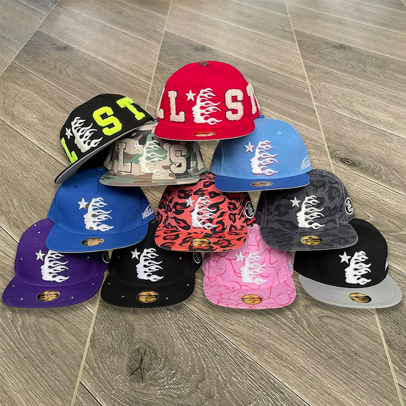 Hellstar Studios fitted hat embroidered logo men's and women's casual sports baseball hat (8)