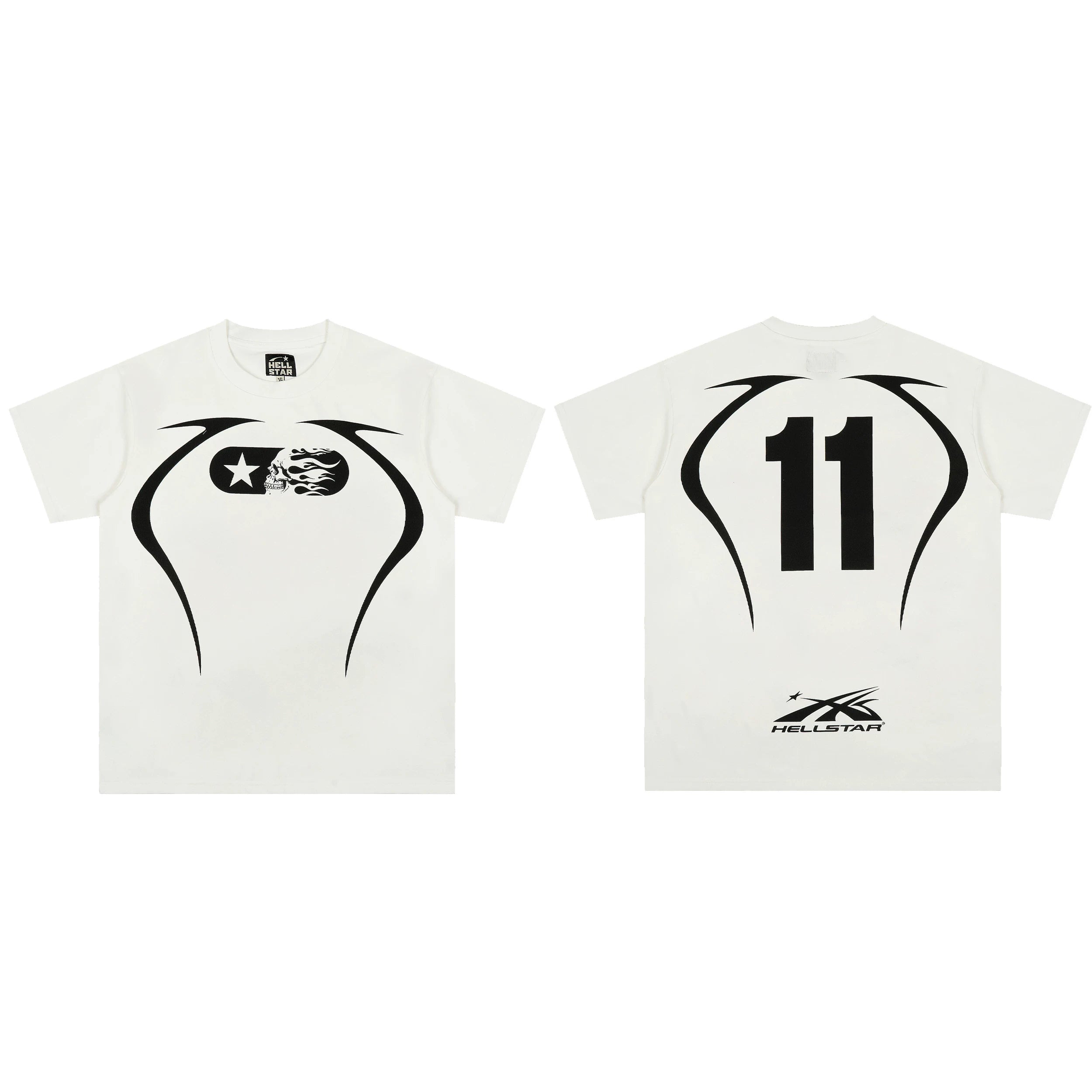 High weight HELLSTAR Hellstar American style trendy short sleeved graffiti vintage niche men's and women's t-shirts (17)