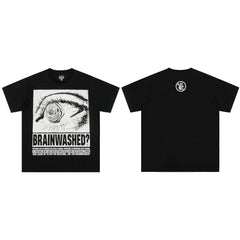 European and American style heavyweight HELLSTAR Hell Star short sleeved men's trendy brand digital graffiti Vintage women's loose T-shirt (14)