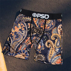 PSD American Trendy Brand Men's Quick Drying Explosive Knitted Comfortable Printed Extended Flat Angle Sports Underwear Quadrangle Pants (21)