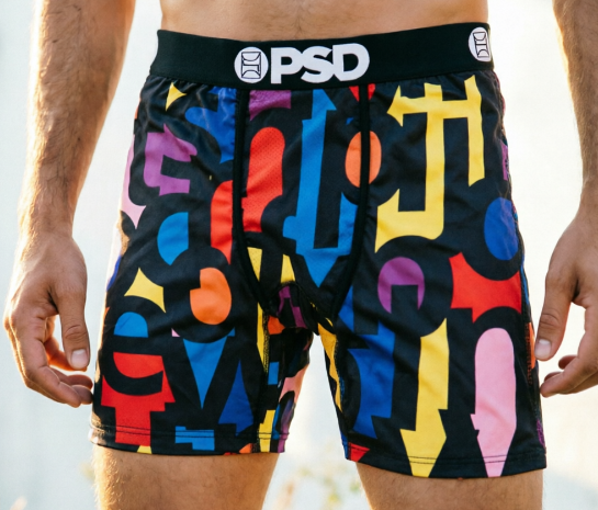 PSD American Trendy Brand Men's Quick-Drying Printed Boxer Briefs