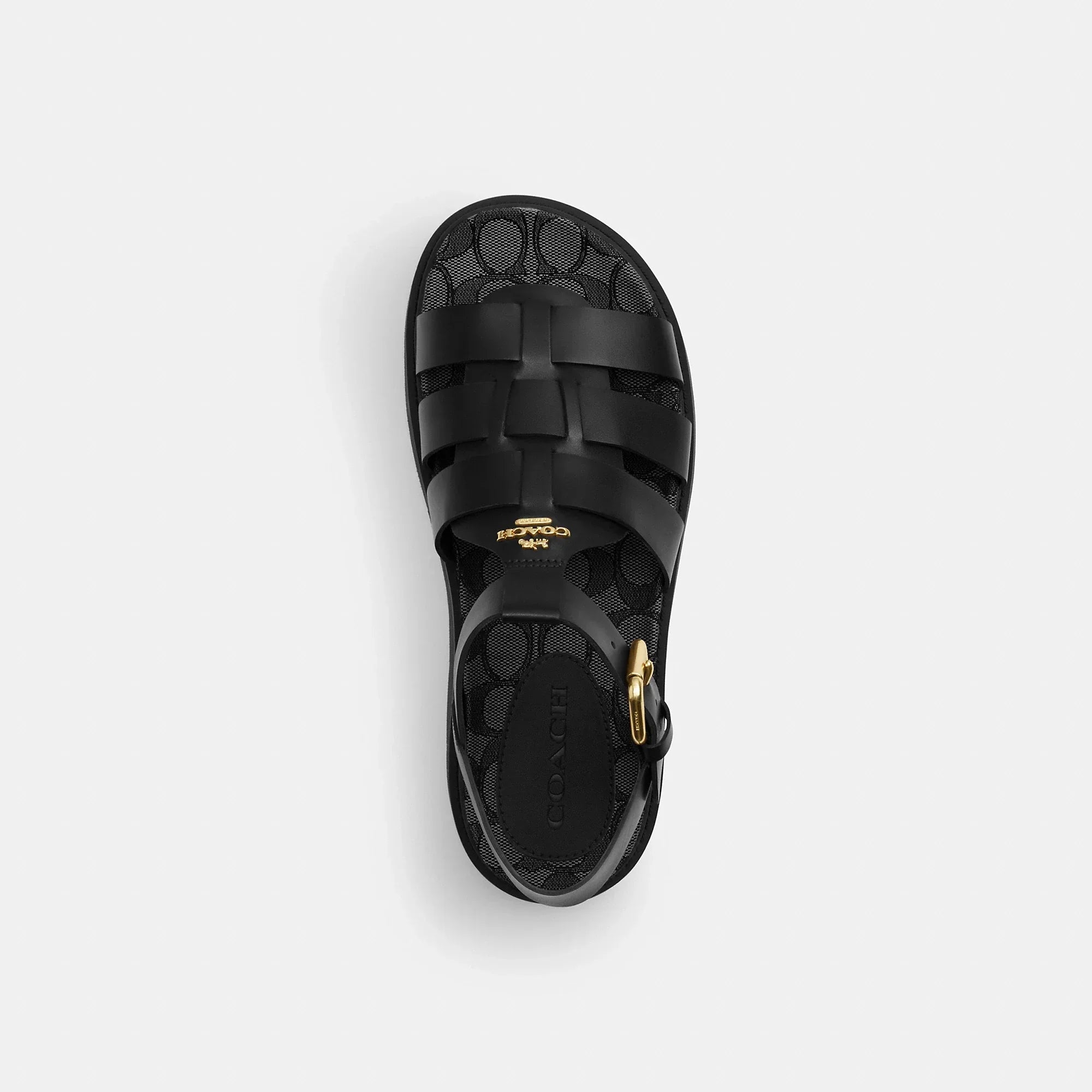 Coach Outlet Lucy Lug Sole Sandal In Signature Jacquard